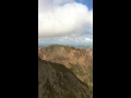 Flying over Mount Snowden railway peak